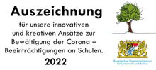 Auszeichnung Bewältigung Corona-Beeinträchtigungen