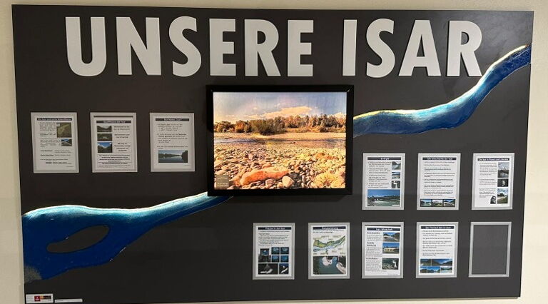 Beleuchtete ISAR Wand